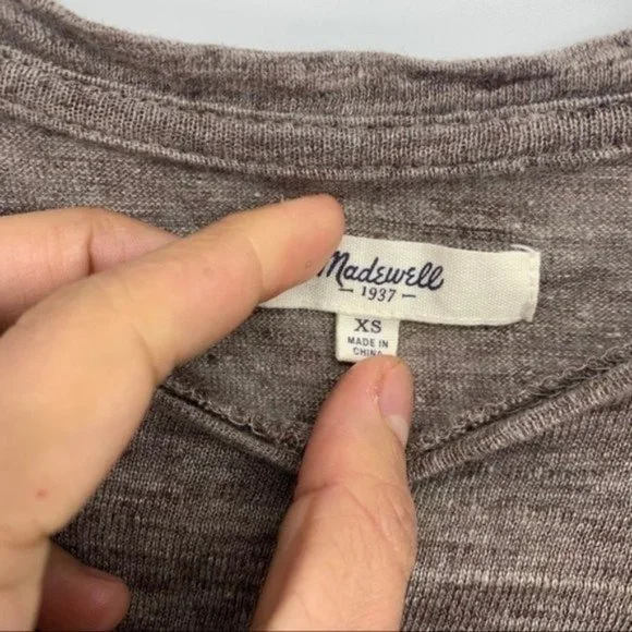 Madewell 1937 Stripe Long Sleeves Sweater XS - Picture 2 of 6